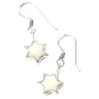 Adina Plastelina Small Silver Star of David Earrings - Variety of Colors - 3