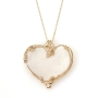 Adina Plastelina Filigree Gold Plated Heart Necklace (Large) - Variety of Colors - 3