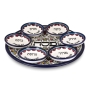 Seder Plate With Floral and Grapes Design By Armenian Ceramic - 2