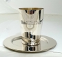 Bier Judaica Handcrafted Sterling Silver Personalized Baby Kiddush Cup With Plate Option - 4