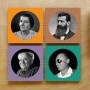 Historical Figures Set of 4 Coasters   - 2