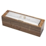 925 Sterling Silver-Plated and Walnut Wood Exclusive Jerusalem At Night Tea Box - 3