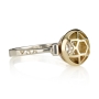 Sterling Silver Gabriel Ring with 14K Gold Star of David - 4