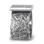 Sterling Silver Filigree Ring with Square Grid Eilat Stone - 3