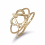 Rafael Jewelry Star of David with Heart 14K Gold Ring - 2