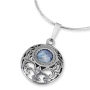 Rafael Jewelry Roman Glass and Silver Ball Necklace - 1