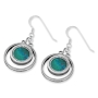 Eilat Stone and Silver Round Earrings - 1