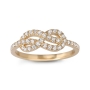 Rafael Jewelry 14K Gold Diamond Infinity Ring - 2