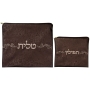 Rikmat Elimelech Faux Leather Chocolate Brown Tallit and Tefillin Bag Set - 1