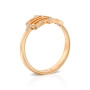 Yaniv Fine Jewelry 18K Gold Slim Diamond Studded Hamsa Ring for Women - Color Option - 5