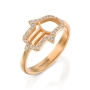 Yaniv Fine Jewelry 18K Gold Slim Diamond Studded Hamsa Ring for Women - Color Option - 4