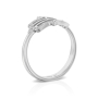 Yaniv Fine Jewelry 18K Gold Slim Diamond Studded Hamsa Ring for Women - Color Option - 8