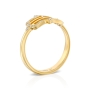 Yaniv Fine Jewelry 18K Gold Slim Diamond Studded Hamsa Ring for Women - Color Option - 2