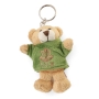 Plush Bear Keychain - Tzahal T-Shirt - 1