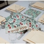 Dorit Judaica Tempered Glass Challah Board - Small Pomegranate Design - 3
