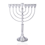 Large Elegant 925 Sterling Silver Hanukkah Menorah  - 1