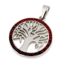 925 Sterling Silver Tree of Life Pendant with Crystal Stones - 5