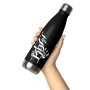 Am Yisrael Chai Black Stainless Steel Water Bottle - 3
