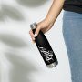 Am Yisrael Chai Black Stainless Steel Water Bottle - 4