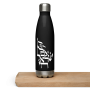 Am Yisrael Chai Black Stainless Steel Water Bottle - 2