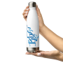 Am Yisrael Chai White Stainless Steel Water Bottle - 2