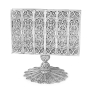 Traditional Yemenite Art Handcrafted Sterling Silver Standing Matchbox Holder With Filigree Design - 2