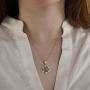 Diamond-Accented Star of David & Western Wall 14K Gold Pendant Necklace - 5