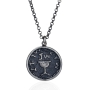 Sterling Silver Necklace With Replica of Ancient Half Shekel Coin - 1