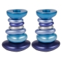 Stone Tower: Yair Emanuel Anodized Aluminum Candlesticks - Variety of Colors - 2