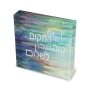 Jordana Klein Home Blessing Glassy Cube (Hebrew) – Sunset on the Mediterranean  - 2
