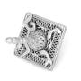 Traditional Yemenite Art Handcrafted Sterling Silver Tapered Dreidel With Filigree Design - 3