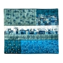 Yair Emanuel Embroidered Tallit and Tefillin Bag Set - Jerusalem (Blue & Gold) - 2
