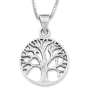 Sterling Silver Tree of Life Necklace - Unisex - 1