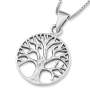 Sterling Silver Tree of Life Necklace - Unisex - 6