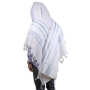 Talitnia Gilboa Traditional Tallit - Light Blue and Silver - 1