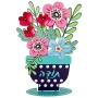 Dorit Judaica Freestanding Flower Vase Sculpture – Thank You - 3