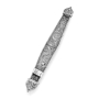 Traditional Yemenite Art Handcrafted Sterling Silver Mezuzah Case With Elaborate Floral Filigree Design - 2