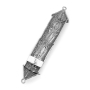 Traditional Yemenite Art Handcrafted Sterling Silver Mezuzah Case With Floral Filigree Design - 2