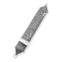 Traditional Yemenite Art Large Handcrafted Sterling Silver Mezuzah Case With Filigree Design - 2