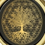Tree of Life: Onyx Stone Necklace Micro-Inscribed With 24K Gold (Genesis 2:9) - 4