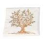 Tree of Life: Yair Emanuel Embroidered Polysilk Tallit - Brown - 3