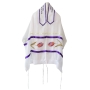 Galilee Silks Women's Tallit (Prayer Shawl) Set With Tulip Design - 2