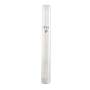 Large Clear Plastic Mezuzah Case with Silver Shin  - 1