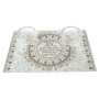 Candlesticks with Glass Tray – Beige Pomegranate with Blessing - 1