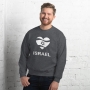 Israel Sweatshirt - Heart Flag. Variety of Colors - 10