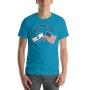 United We Stand (Crossed Flags) T-Shirt. Variety of Colors - 6
