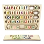 Upper and Lower Case Wooden Alphabet Puzzle - Colored  - 2