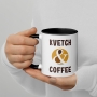 Kvetch & Coffee Jewish Mug with Color Inside - 7
