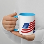 Israel & USA Mug with Color Inside - 10