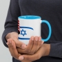 Israel & USA Mug with Color Inside - 9
